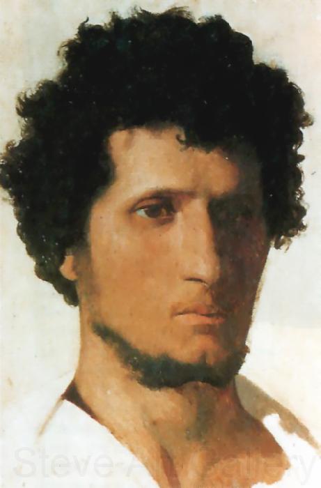 Jean Leon Gerome Head of a Peasant of the Roman Campagna France oil painting art